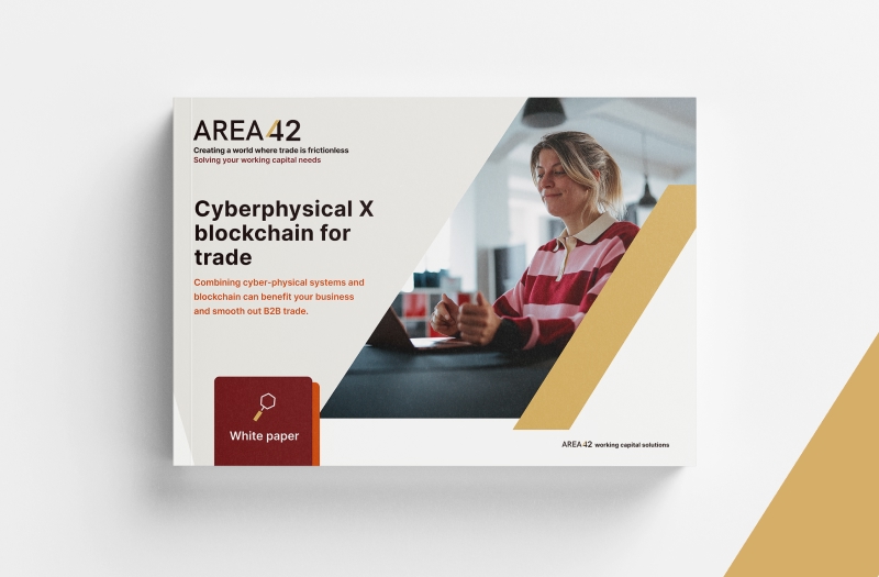AREA42 Cyberphysical x blockchain for trade white paper downloadable publication