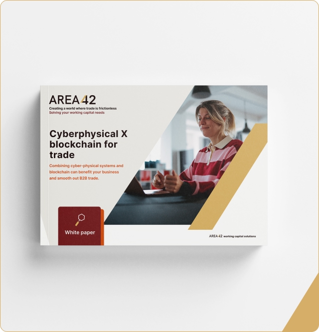 AREA42 Cyberphysical x blockchain for trade white paper downloadable publication