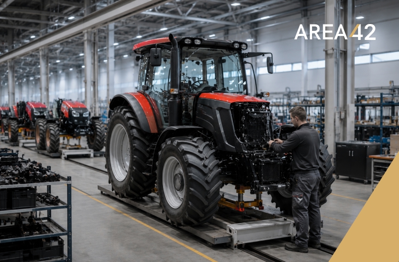 AREA42's TermsTech offers payment terms and B2B BNPL for agricultural machinery sector companies. For E-commerce and marketplaces. Online and offline options.